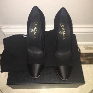 Chanel black heels